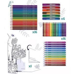 Maped Creativ Color'Peps 50-delige kleurset met bureau opgeruimd leuke kunst activiteitenpakket 5+