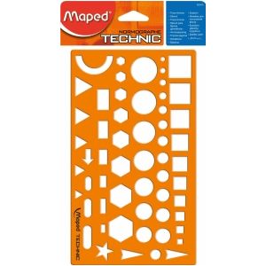 Schablone Nomogramm orange-transparent