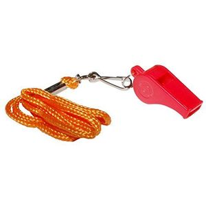 Cao Fluitje met snoer, camping, rood, 5 x 1,8 cm