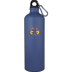 Cao Blauwe drinkfles Pop 1 liter voor volwassenen, uniseks, H 27 cm ø 8 cm