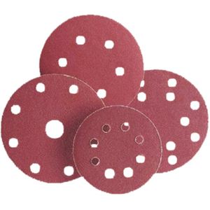 Schuurschijf Korrel 120 - 125mm met stofgat  - 50 st