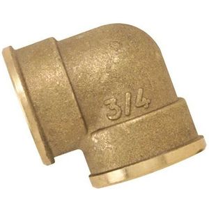 Boutté 2110894 hoekstuk, messing, binnendraad, 12 x 17