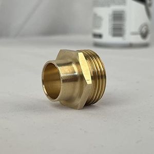 Boutté 3112644 Schroefdraadfitting 243GCU, messing/ijzer/koper, buitendraad, 15 x 21, Ø 18