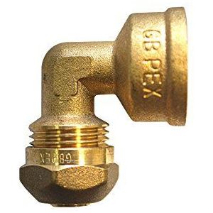 Boutté 3153340 PR1616 verbindingsstuk voor VPE-slangen, messing, diameter 16