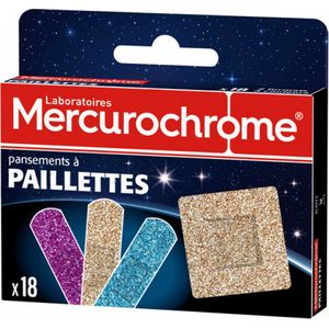 Mercurochrome 18 glitterpleisters.