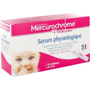 Mercurochrome Pitchoune Fysiologische Zoutoplossing 40 Eenheidsdoses van 5 ml
