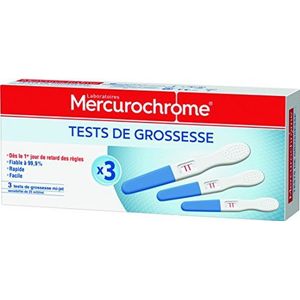 MERCUROCHROME - Zwangerschapstest – doos met 3 eenheden