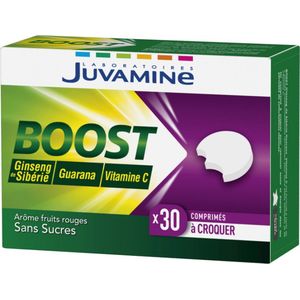 Juvamine Boost Ginseng Guarana Vitamine C 30 Kauwtabletten