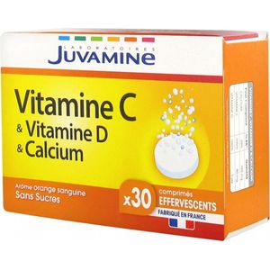 Juvamine Vitamine C Vitamine D Calcium 30 Bruistabletten