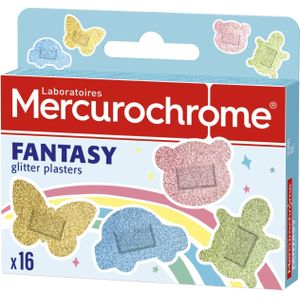 Mercurochrome Glitterpleisters Fantasy 16 stuks