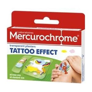 Mercurochrome Tattoo pleister 12 stuks