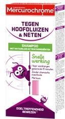 Mercurochrome luizenshampoo tegen hoofdluizen en neten van natuurlijke Oorsprong, 125ml