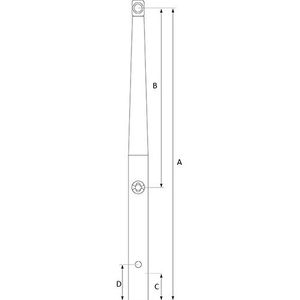 Plastimo Scepter RVS  Lengte 75 cm