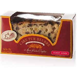 Albert Ménès MENES AM - Les Cateaux - Cake Gesneden Pure Boter met gekonfijte vruchten, 350 g
