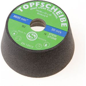 Bosch - Schuurkom Conisch - Steen/Beton - 90 mm - 24 stuks