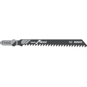 Bosch - Stichsägeblatt t 111 c, Basic for Wood, 5er-Pack