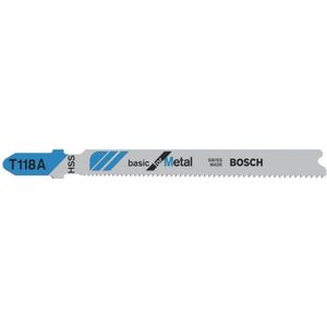 Bosch - 3x Stichsägeblatt t 118 a Basic for Metal - 2608631507