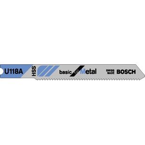Bosch - U 118 A - Decoupeerzaagblad - HSS - 3 Stuks