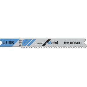Bosch - U 118 B - Decoupeerzaagblad - HSS - 3 Stuks