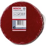 Bosch Polierfilz für Exzenterschleifer, hart, Klett, 128 mm, 5er-Pack