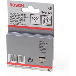 Bosch - 2609200215 - Tacker Nietjes - Blauw - Type 53 - 11,4 x 0,74 x 8 mm