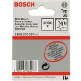Schmalrückenklammer Typ 55 geharzt, 23, 3000er-Pack, für Druckluftnagler/Drucklufthefter - Bosch
