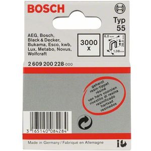 Bosch Accessoires Niet met smalle rug type 55 geharst 6 x 1,08 x 28 mm 3000st - 2609200228