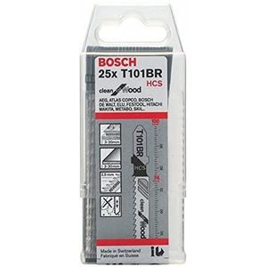 Bosch Accessories 2608634235 Decoupeerzaagblad T 101 BRF, Clean for Hard Wood, verpakking van 5 stuks 5 stuk(s)