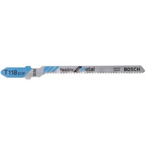 Bosch - Decoupeerzaagblad T 118 EOF Flexible For Metal - 5 Stuks