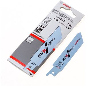 Bosch Säbelsägeblatt S 522 EF, Flexible for Metal, 5er-Pack 2608656012 (2608656012)