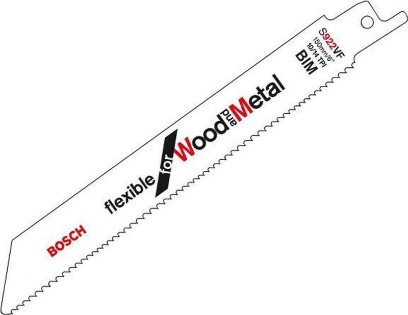 Bosch - Säbelsägeblatt s 922 vf, Flexible for Wood and Metal, 5er-Pack - 2608656017