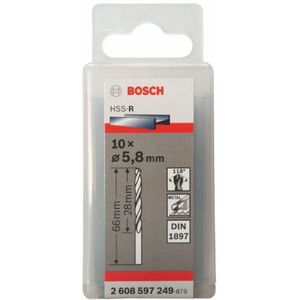 Bosch Accessoires Carrosserieboren HSS-R, DIN 1897 5,8 x 28 x 66 mm 10st - 2608597249