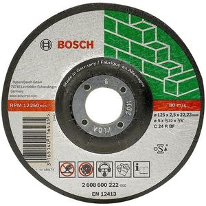 Bosch 2608600228 Metalen slijpschijf met Depressed Centre Schijf snijden 180 mm Blauw