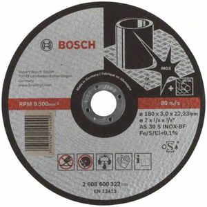 Bosch Accessories Platte naafschijf, 180 mm, diameter, 22,23 mm, boring, 3 mm dik
