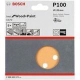 Bosch - 5-delige schuurbladenset 125 mm, 100