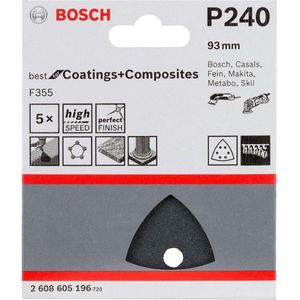 Bosch - 5-delige Schuurbladenset 93 M - 240