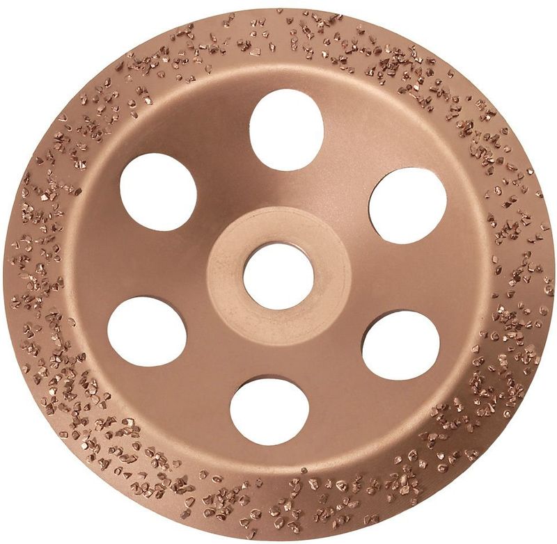 Bosch Carbide-Topfscheibe, für große Winkelschleifer mit Spannmutter, fein, Scheibenform flach