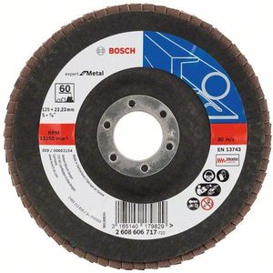 Bosch Professional DIY slijpschijf (voor haakse slijper, verschillende materialen, gewelfde uitvoering, Ø 125 mm) Korrelgrootte 60 d=125 x 22,23mm