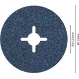 Fiberschleifscheibe D=115mm Blue Metall top K60
