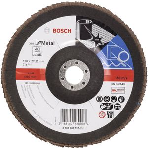 Bosch - Lamellenschuurschijf X571 - Schuurpapier - 180 mm - Korrel 40