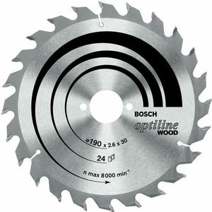 Bosch 1x PRO Wood cirkelzaagblad voor gesnoerde handcirkelzagen (voor Zachthout, Hardhout, Ø mm, Professional Accessoires Handcirkelzaag)