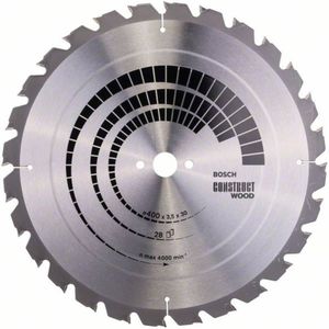 Bosch - Cirkelzaagblad Construct Wood 400 X 30 X 3,5 M - 28