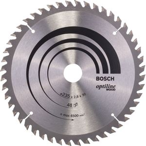 Bosch Cirkelzaagblad Optiline Wood 235 x 30/25 x 2,8 mm, 48