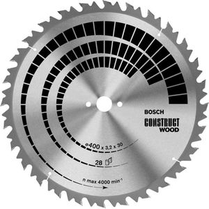 Bosch Professional Cirkelzaagblad voor Hout | Construct Wood | Ø 600mm Asgat 30mm 40T - 2608640761