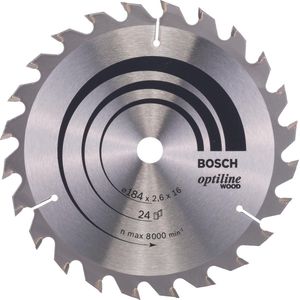 Bosch 2608640817 Disco Sierra Circular Optiline Wood 184X2,6X16D 24Wz
