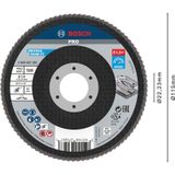 Bosch - pro X571 Fächerschleifscheibe 115 mm G120 - 2608607325