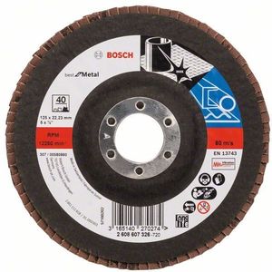 Bosch Accessoires 1 Lamellenschijf 125 X571, 
Best for Metal recht, 40 - 2608607326