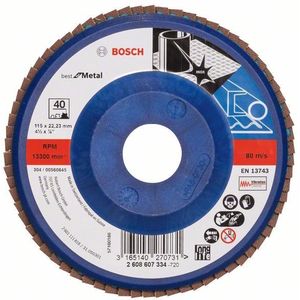 Bosch PRO X571 Fächerschleifscheibe 115 mm G40 - 2608607334
