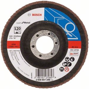 Bosch Accessories 2608607346 X551 Lamellenschijf Diameter 115 mm Boordiameter 22.33 mm Staal 1 stuk(s)