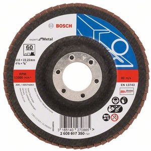 Bosch Accessoires 1 Lamellenschijf 115 X551, Expert for Metal recht, 60 - 2608607350